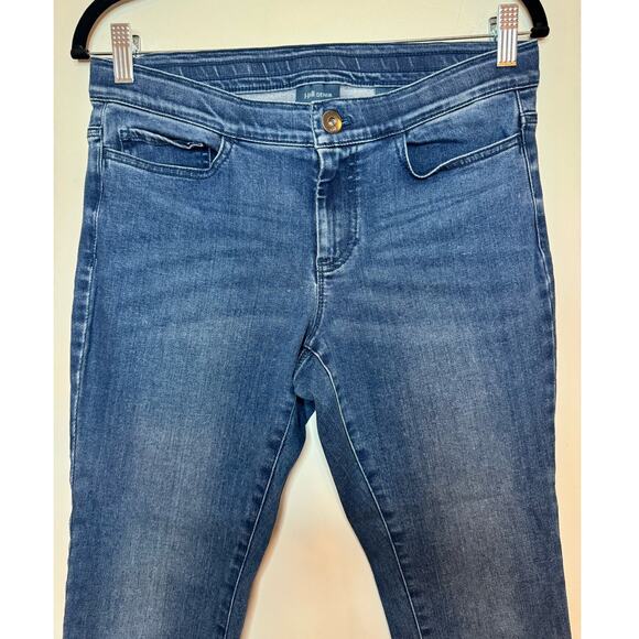 J.Jill Denim 5-Pocket Leggings Women's 8P Low Rise Blue Jeans Skinny Stretch - Picture 4 of 5